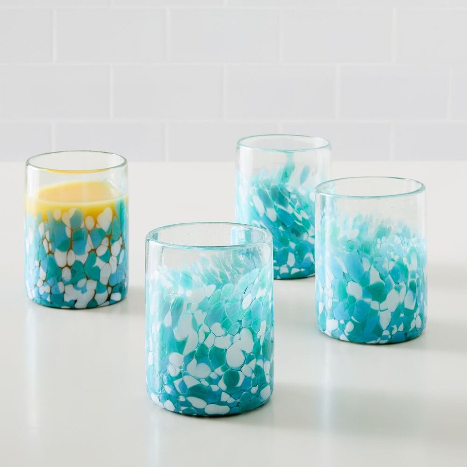Recycled Mexican Confetti Glassware west elm United Kingdom